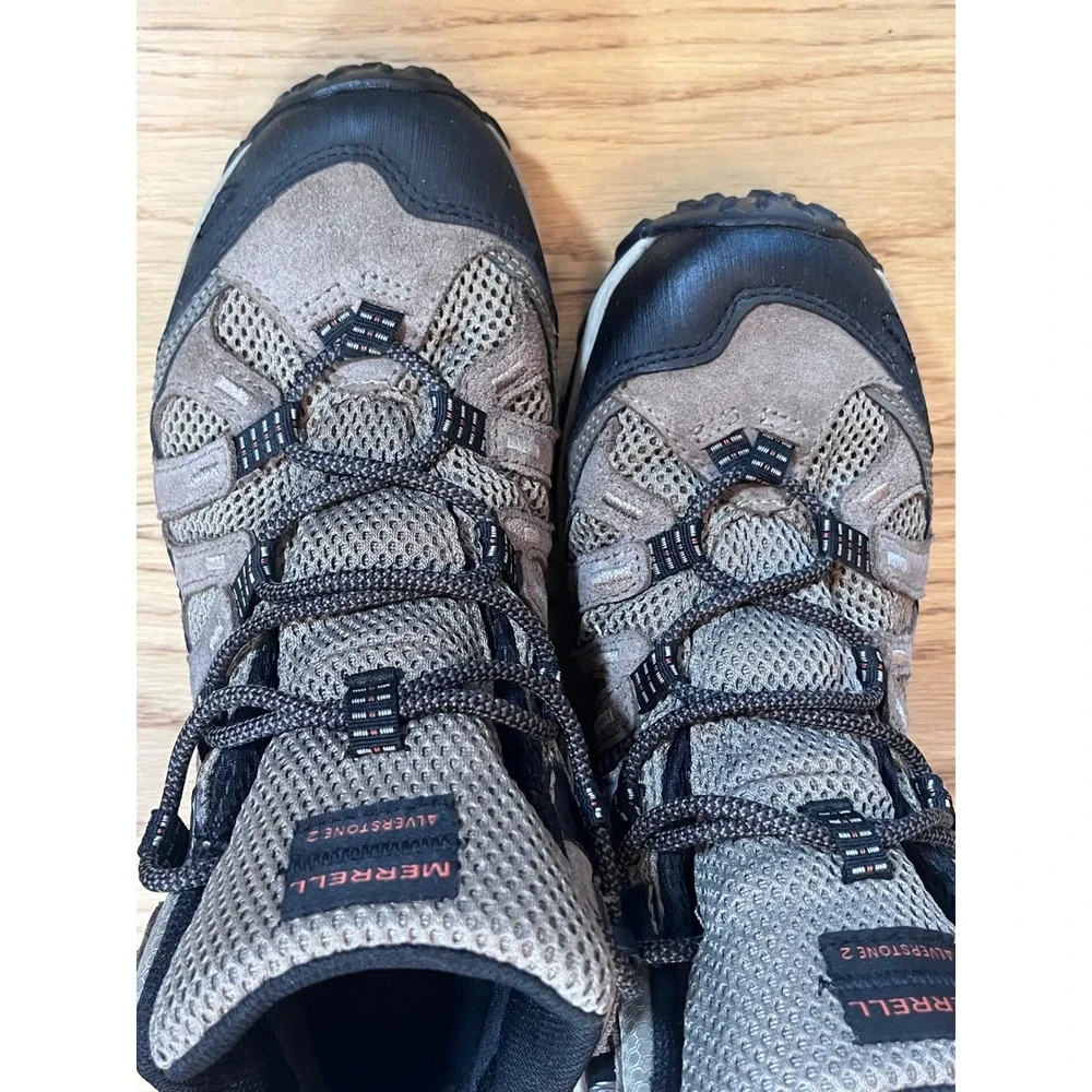 Merrell Alverstone 2 Hiking Boots Men Size 9 Grey Waterproof Gorpcore J036925